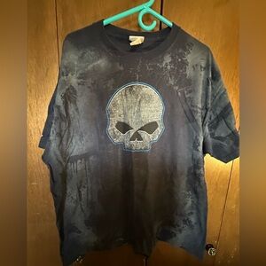 Men’s Harley-Davidson Navy Tee with Skull Design